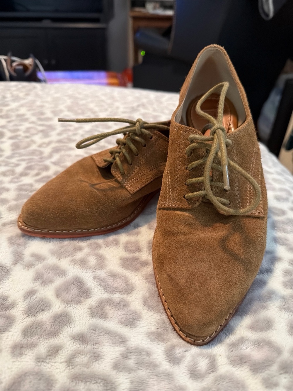 Frye Delia Oxford Suede Lace Up Shoes 7
